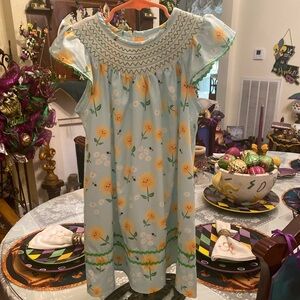 Ruffle Girl Smocked Dress size XL(4-5)